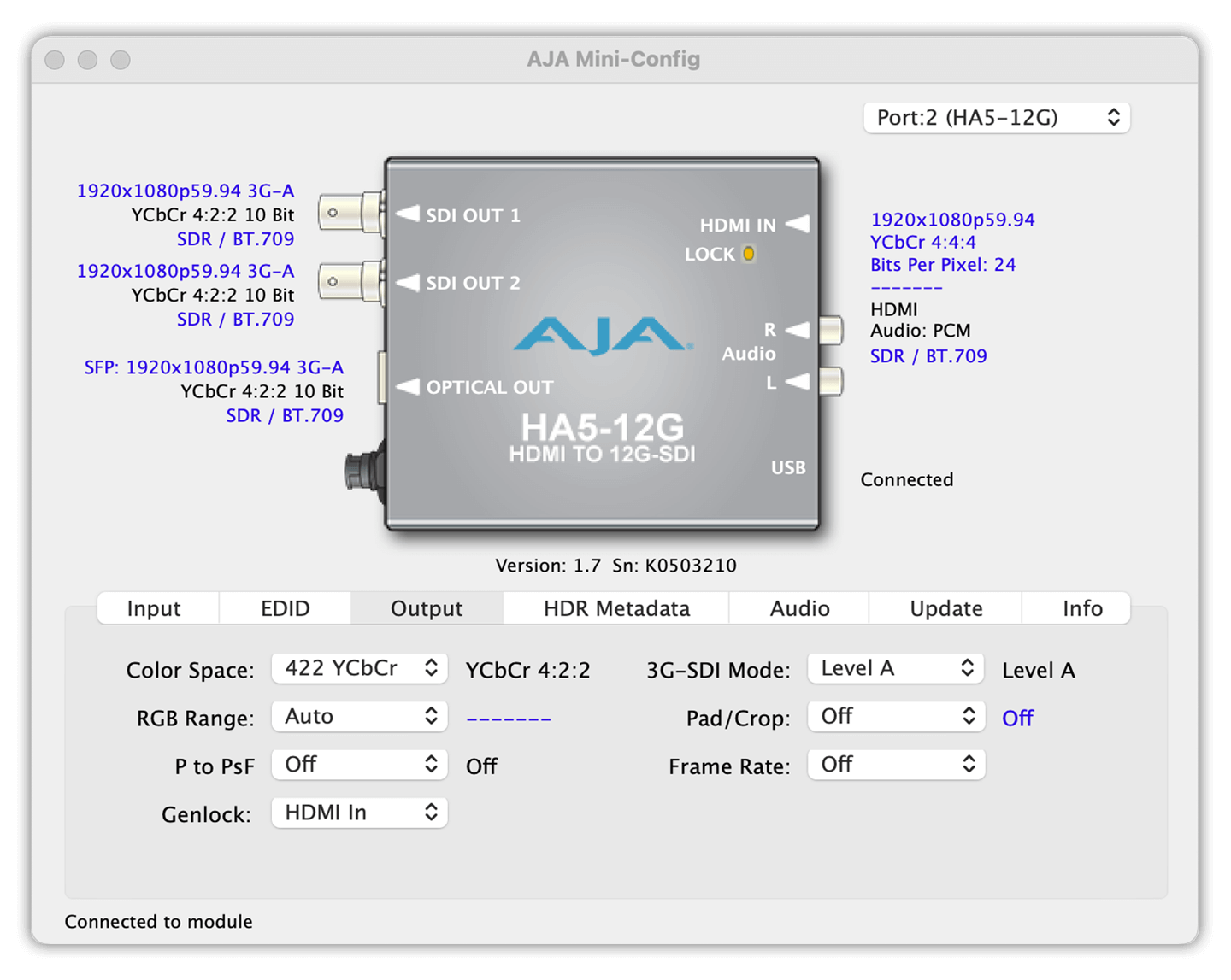 V2Digital™ - Analog to HD/SD-SDI Mini-Converter - Analog
