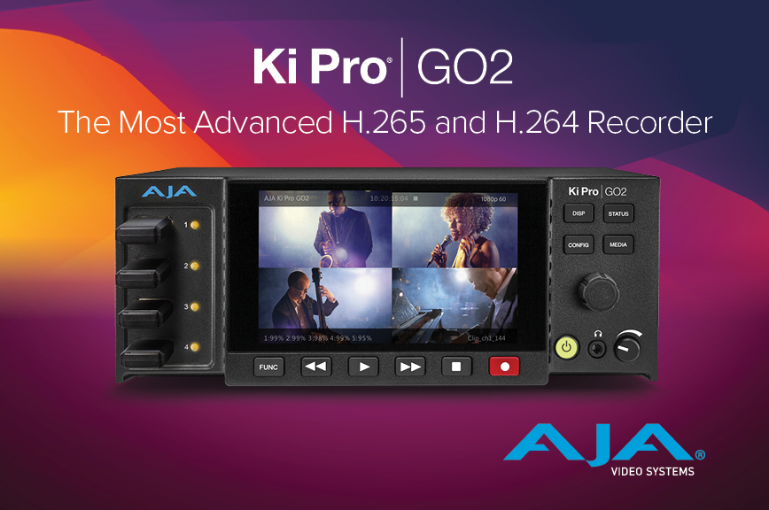 AJA Unveils Ki Pro GO2 Multi-channel HEVC/AVC Recorder