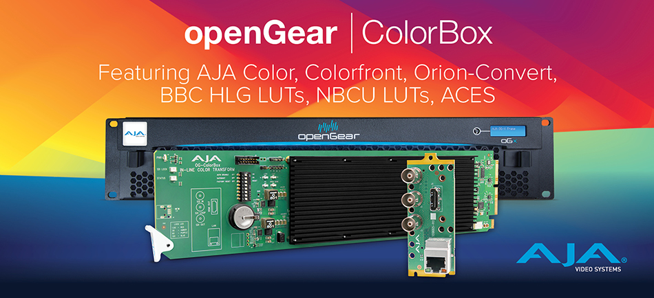 AJA Launches New openGear OG-ColorBox and ColorBox v3.0 Update at IBC 2024